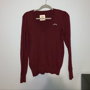 a red sweater , super soft and very comfortable.